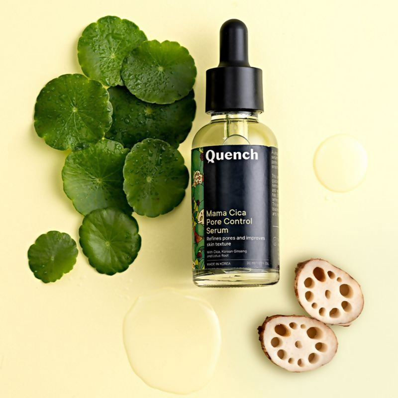 Quench Pore Control Serum with Cica & Korean Ginseng Controls Excess Oil & Acne