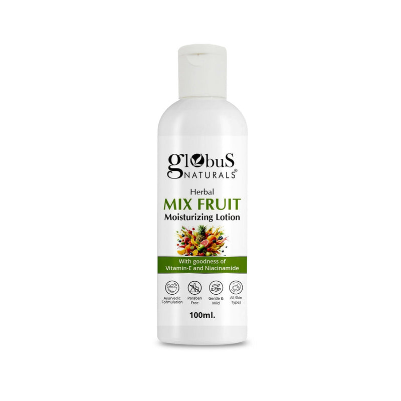 Globus Naturals Herbal Mix Fruit Moisturizing Body Lotion For Radiant, Glowing Skin, All Skin Types