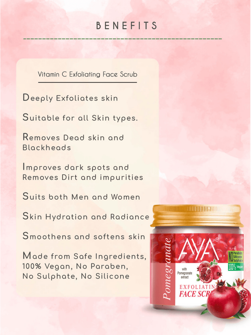 AYA Pomegranate Exfoliating Face Scrub