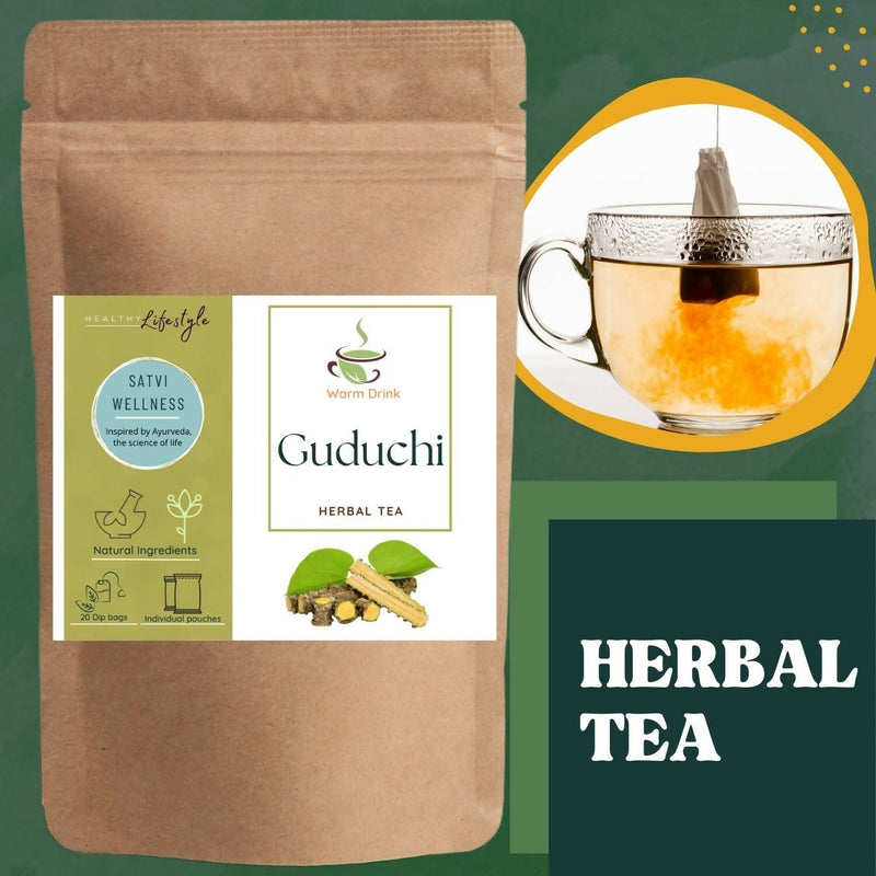 Satvi Wellness Guduchi Tea | Natural Giloy Tea Bags