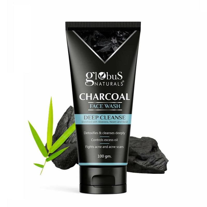 Globus Naturals Anti Pollution & Anti Acne Charcoal Face Wash