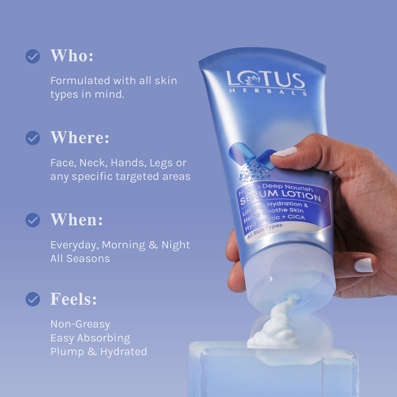 Lotus Herbals Hydra Deep Nourish Serum Lotion