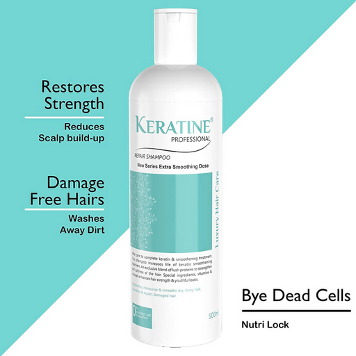 Keratine Professional Smoothing Shampoo, Luxury Hair Mask and Smooth Shine Serum