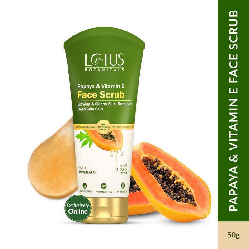 Lotus Botanicals Papaya & Vitamin E Face Scrub