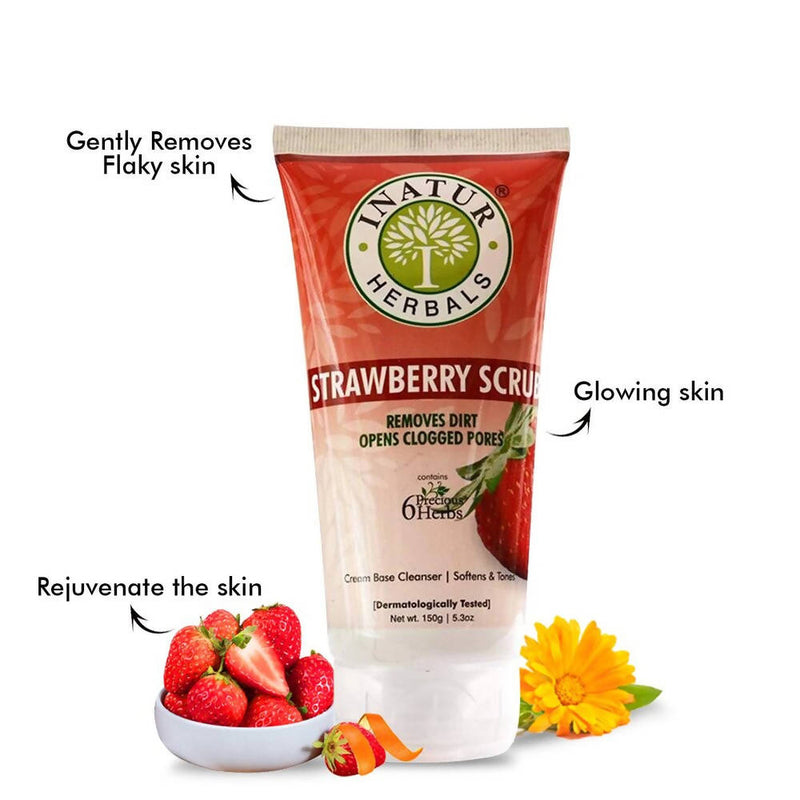 Inatur Strawberry Face Scrub