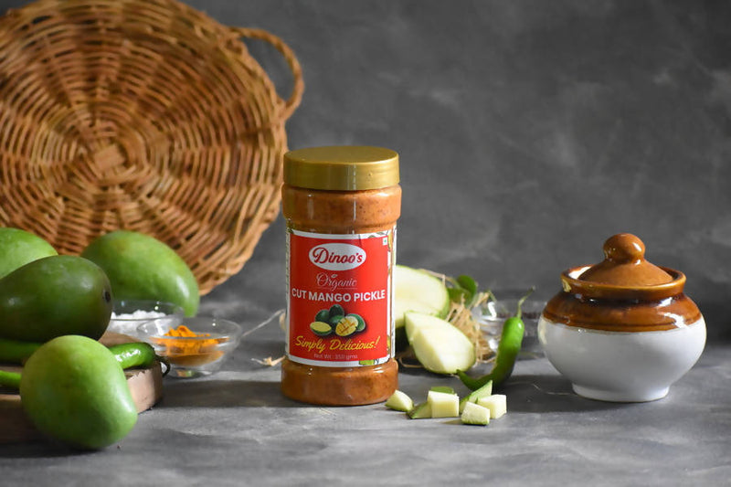 Dinoo's Organic Cut Mango Pickle - Limited Time Offer