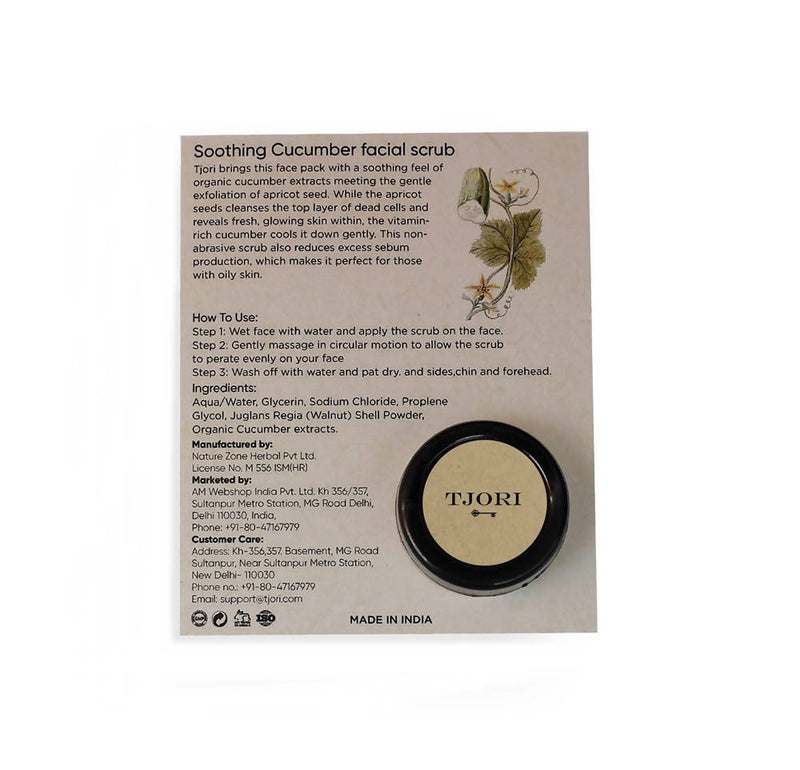 Tjori Soothing Cucumber Facial Scrub