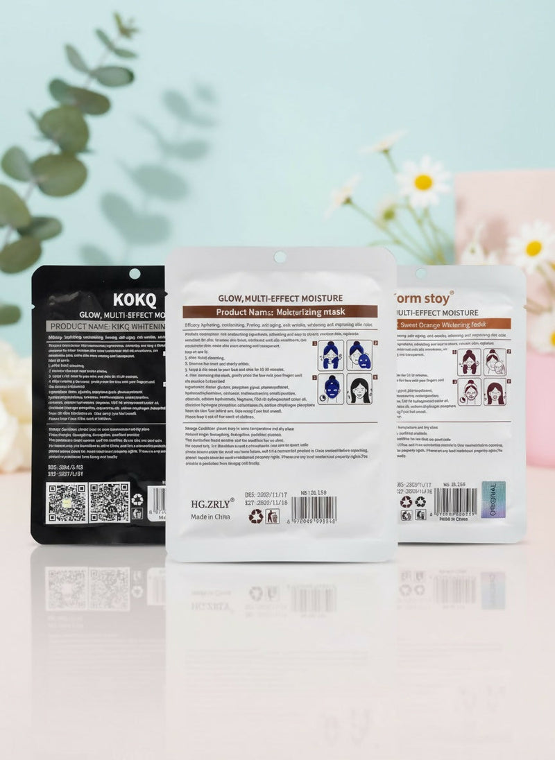 Brand born 4-in-1 Whitening Facial Mask Combo