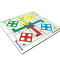Kraftsman Wooden Portable Ludo Board Game for Kids and Adults (11?11 Inches) | Travel Pouch Included for Pawns and Dice