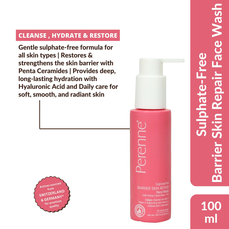 Perenne Sulphate Free Barrier Skin Repair Face Wash