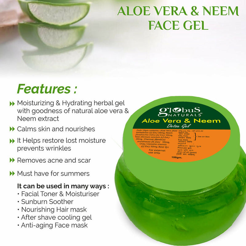 Globus Naturals Aloe vera neem Gel