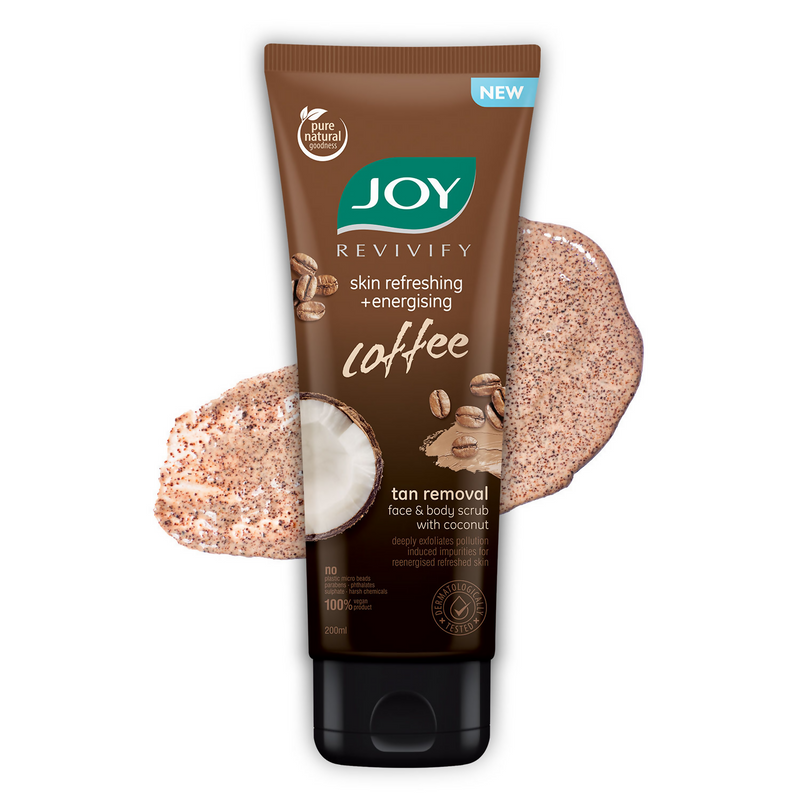 Joy Anti Pollution Exfoliating Coffee Face & Body Scrub