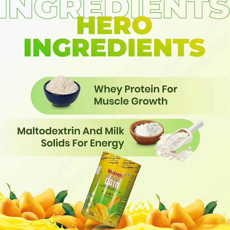 Patanjali Nutrela Weight Gain - Mango Flavour