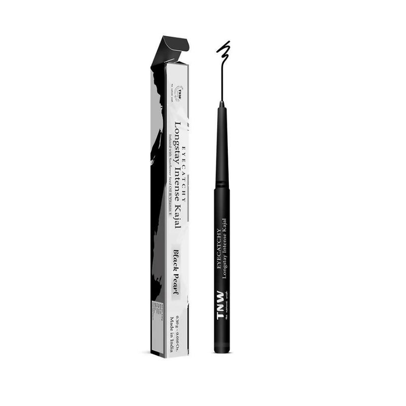 The Natural Wash Eyecatchy Longstay Intense Kajal Black Pearl | Smudge-proof | Waterproof | 12hr Wear