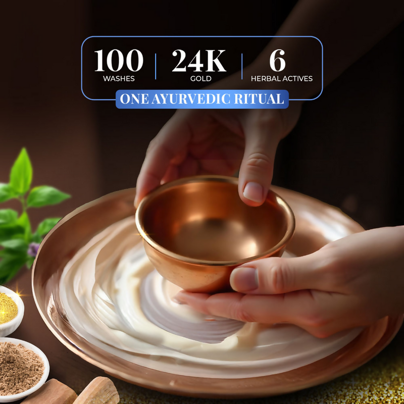 Just Herbs Pure Ghee & 24K Gold Deep Nourishing Night Treatment Cream