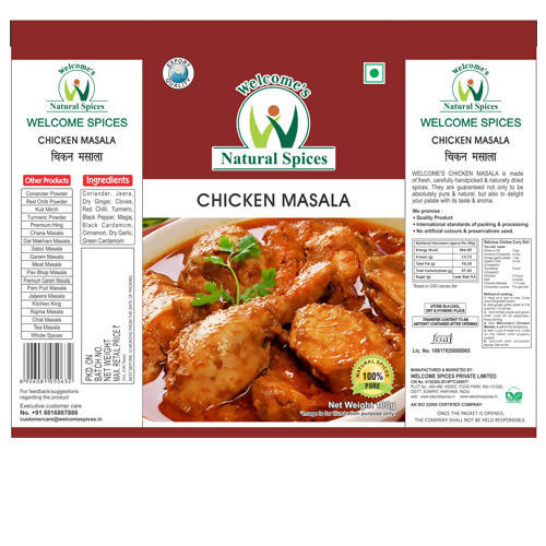 Welcome’s Natural Spices Chicken Masala Powder