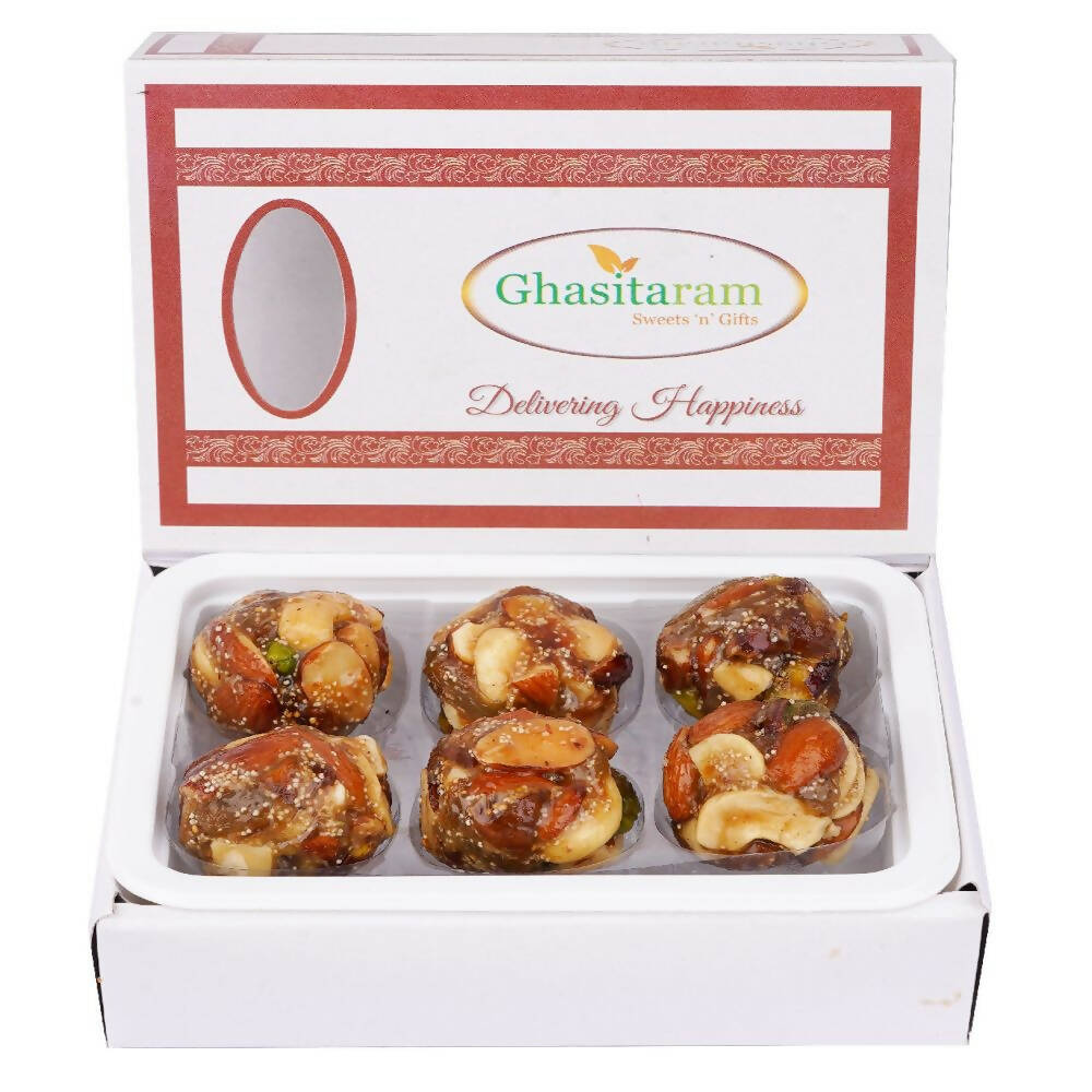 Ghasitaram Dry Fruit Laddoos with No Added Sugar