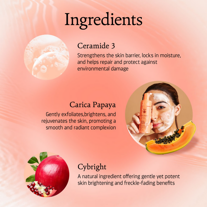 Indulgeo Essentials Cera Cleanse - Ceramide Foaming Face Wash