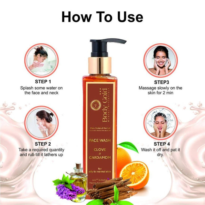 Body Gold Face Wash Clove & Cardamom