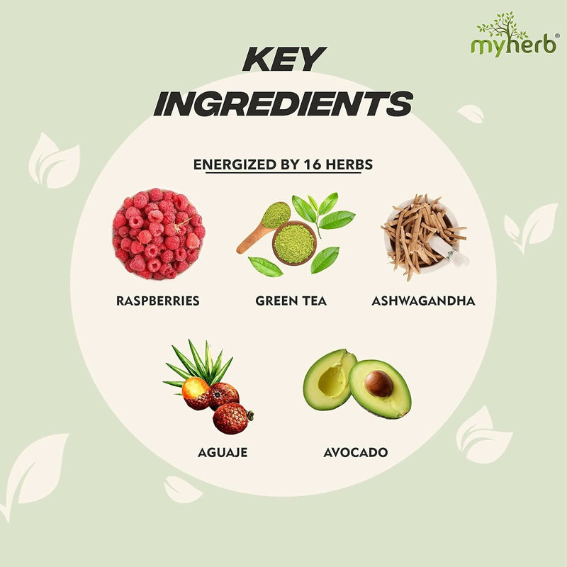 Myherb Women’s Weight Gainer, Her Gainer With 16 Herbs & Aguaje Fruit For Weight & Mass Gainer And Muscle Growth For Women