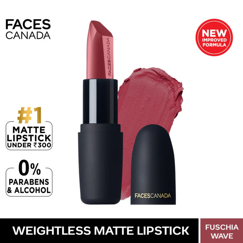 Faces Canada Weightless Matte Finish Lipstick - Fuschia Wave 02