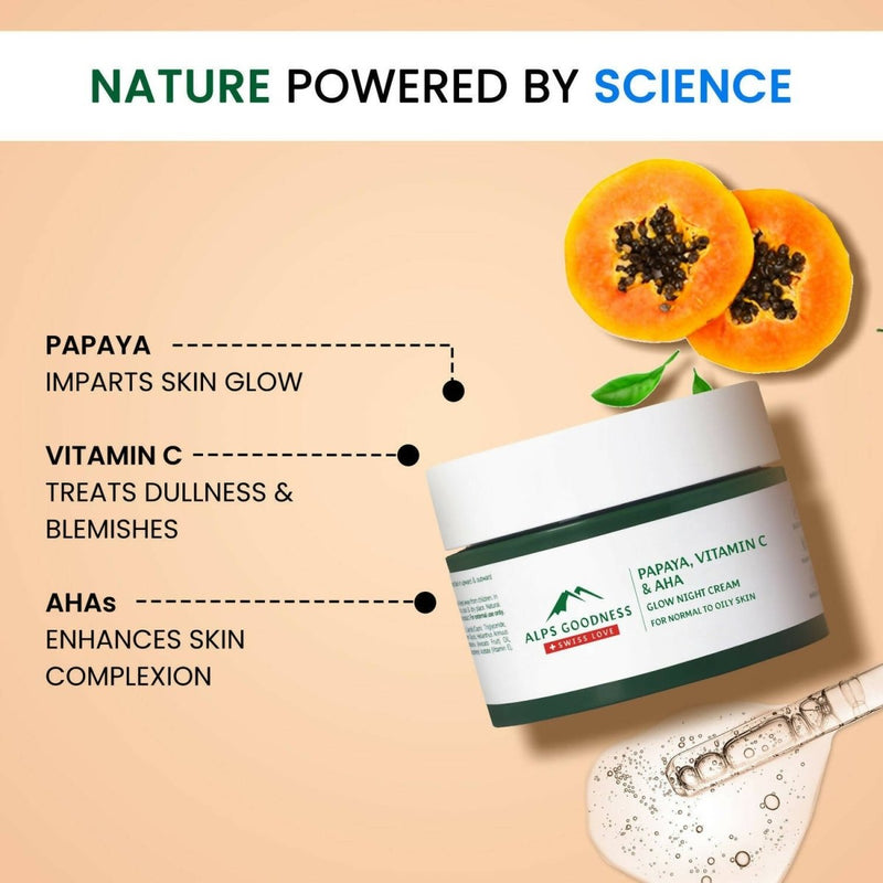 Alps Goodness Papaya, Vitamin C and AHAs Glow Night Cream