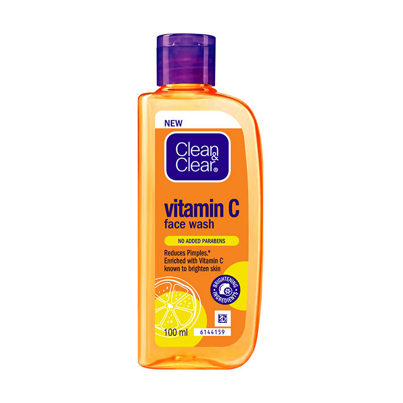 Clean & Clear Vitamin C Face Wash - Gentle Brightening & Hydrating Cleanser Reduces