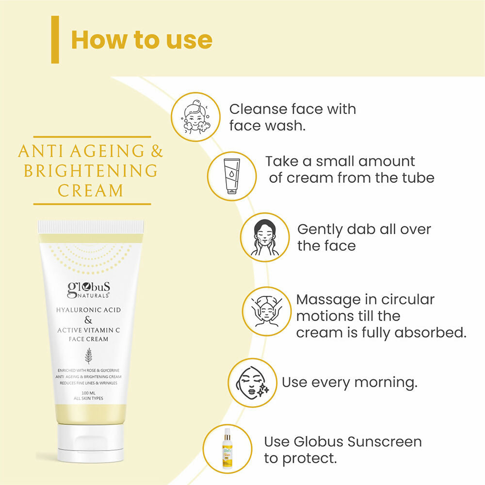 Globus Naturals Revival Diamond Face Cream, Suitable For All Skin Types