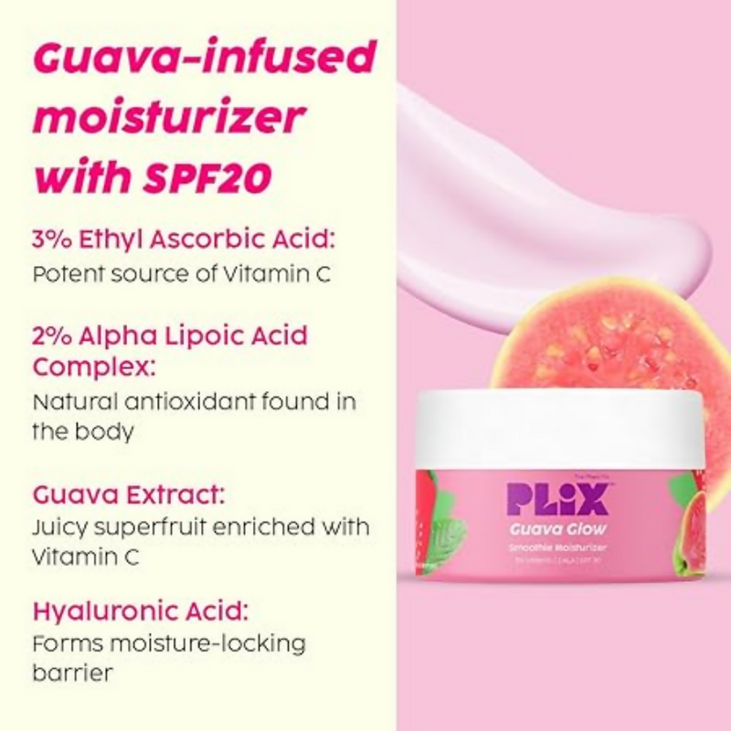 PLIX The Plant Fix Guava Glowy Kit With 24K Gold Dewy Serum & SPF 20 Moisturizer