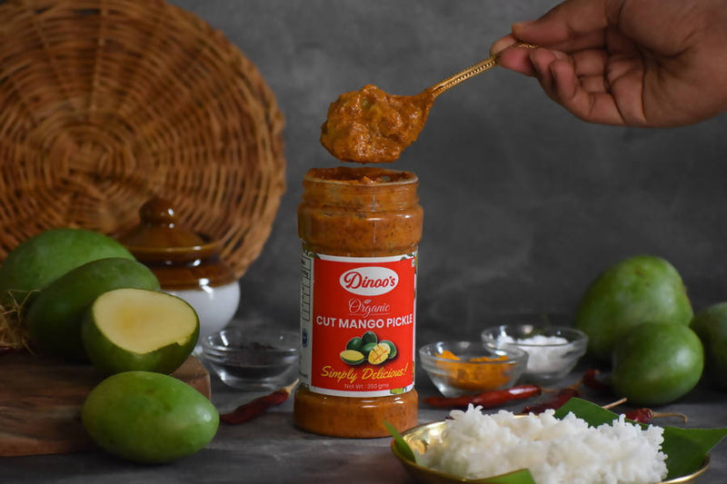 Dinoo's Organic Cut Mango Pickle - Limited Time Offer
