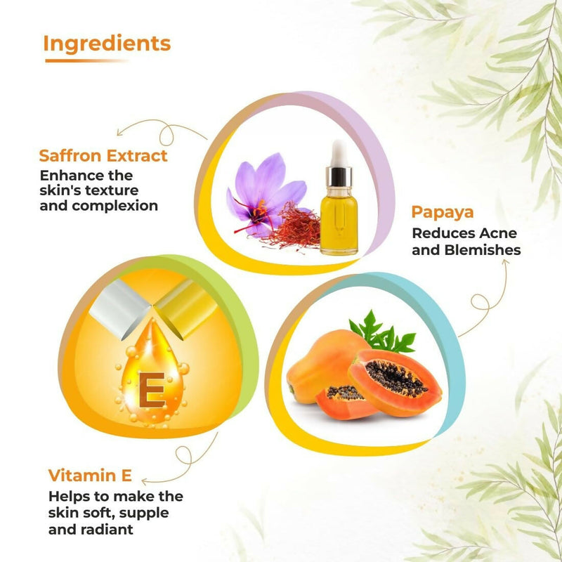 Prisa Organics Saffron & Papaya Skin Lightening Cream With Alpha Arbutin SPF 20