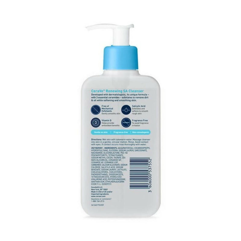Cerave SA Smoothing Cleanser for Dry Rough Bumpy Skin