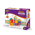 Kipa Multi Colored 120 Pieces Mega Jumbo Happy Home House Building Block with Attractive Windows and Smooth Rounded Edges Blocks Game Fun