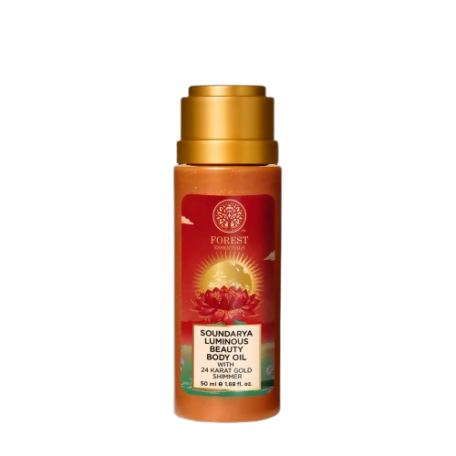 Forest Essentials Soundarya Luminous Beauty Body Oil with 24 Karat Gold Shimmer