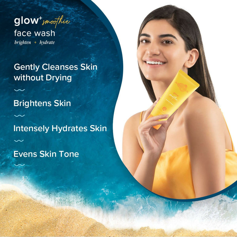 Aqualogica Glow Smoothie Face Wash + Illuminate Oil Free Moisturizer Skin Combo - Limited Time Offer