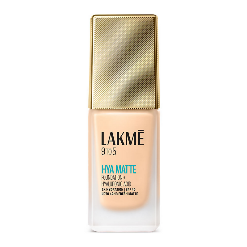 Lakme 9to5 Hya Matte Foundation + Hyaluronic Acid - Warm Light