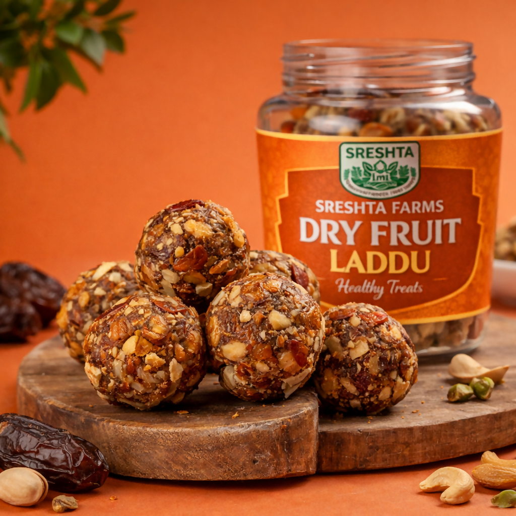 Sreshta Farms Dry Fruit Laddu Traditional Healthy Sweet