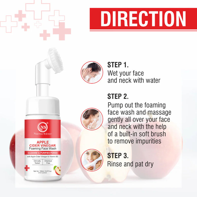 Nuerma Science Apple Cider Vinegar Foaming Face Wash