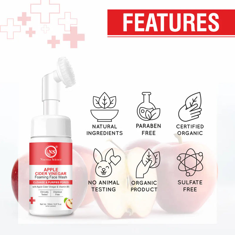 Nuerma Science Apple Cider Vinegar Foaming Face Wash