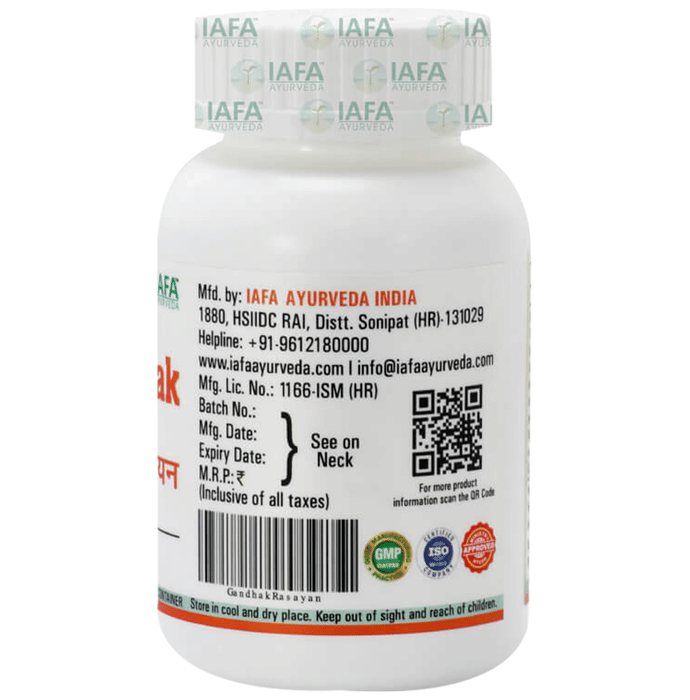 Iafa Ayuveda Gandhak Rasayan Tablets