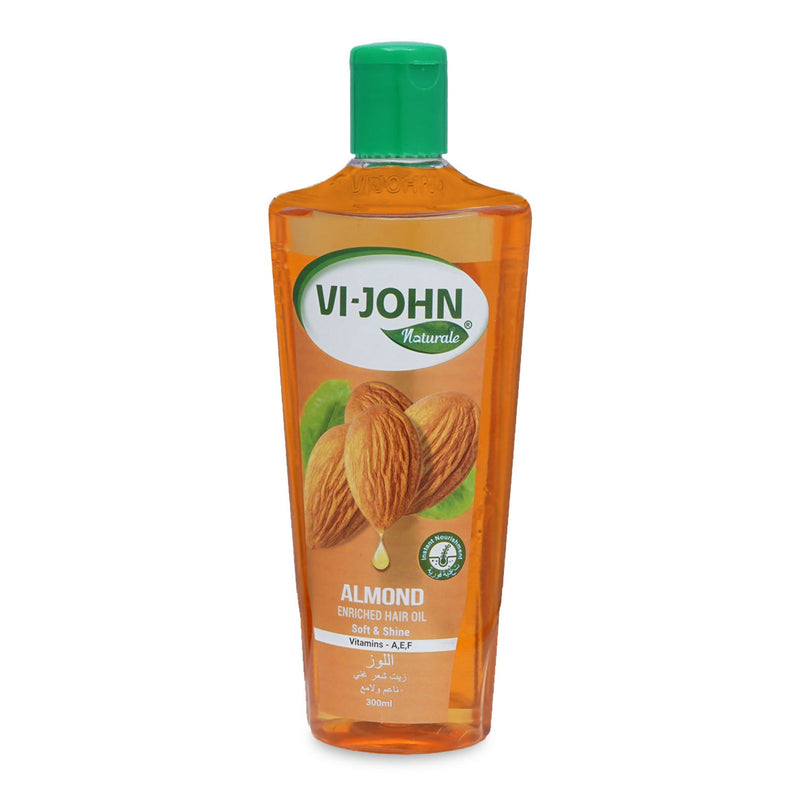 VI-JOHN Naturale Almond Enriched Hair Oil Soft & Shine With Vitamin A,E & F