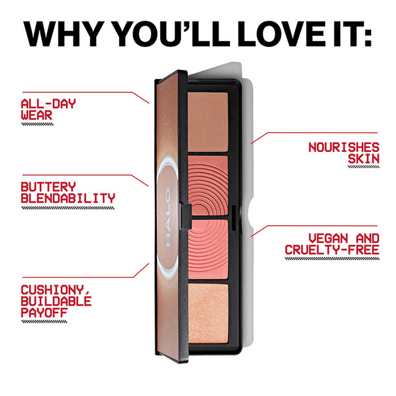 Smashbox Halo Contour Blush And Highlighter Palette - Coral