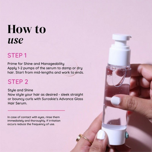 SUROSKIE Advance Glass Hair Serum For Shine & Frizz Control