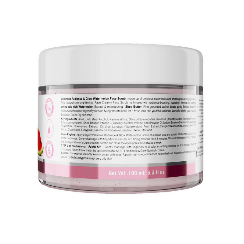 Volamena Radiance & Glow Watermelon Pink Face Scrub