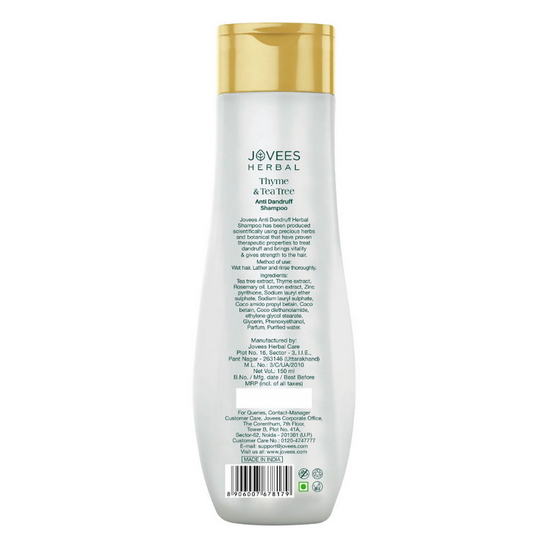 Jovees Thyme & Tea Tree Anti Dandruff Shampoo For All Hair Types