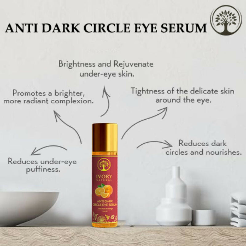 Ivory Natural Dark Circle Eye Serum For Dark Eye Circles, Under-Eye Patches, Swollen Eyes