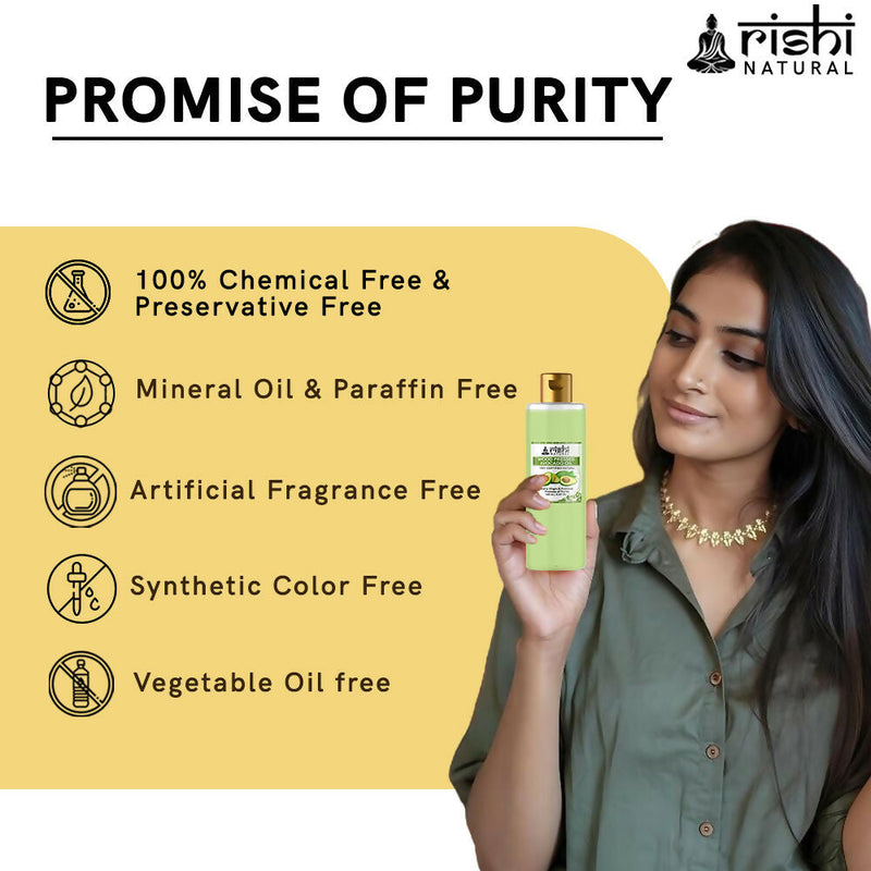 Rishi Natural Avocado Oil Wood Pressed 100% Pure Healthy skin And Hair