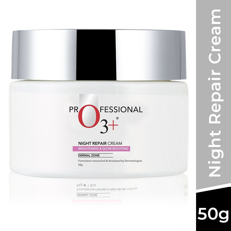 Professional O3+ Night Repair Cream Moisturiser For Brightening & Glow Boosting