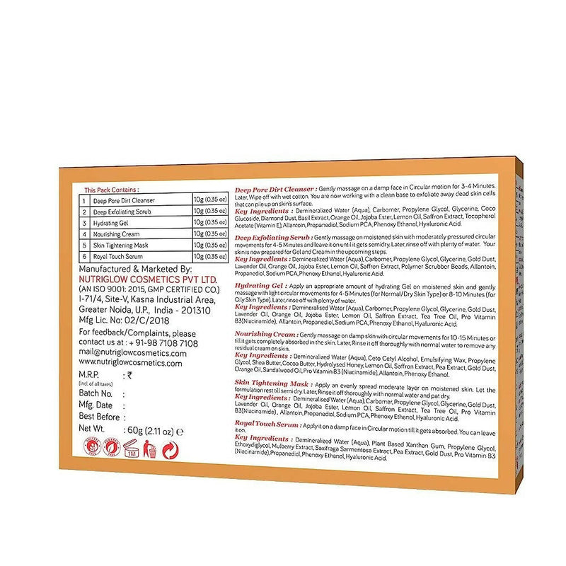 NutriGlow NATURAL'S Advanced Pro Formula Gold Kesar Facial Kit