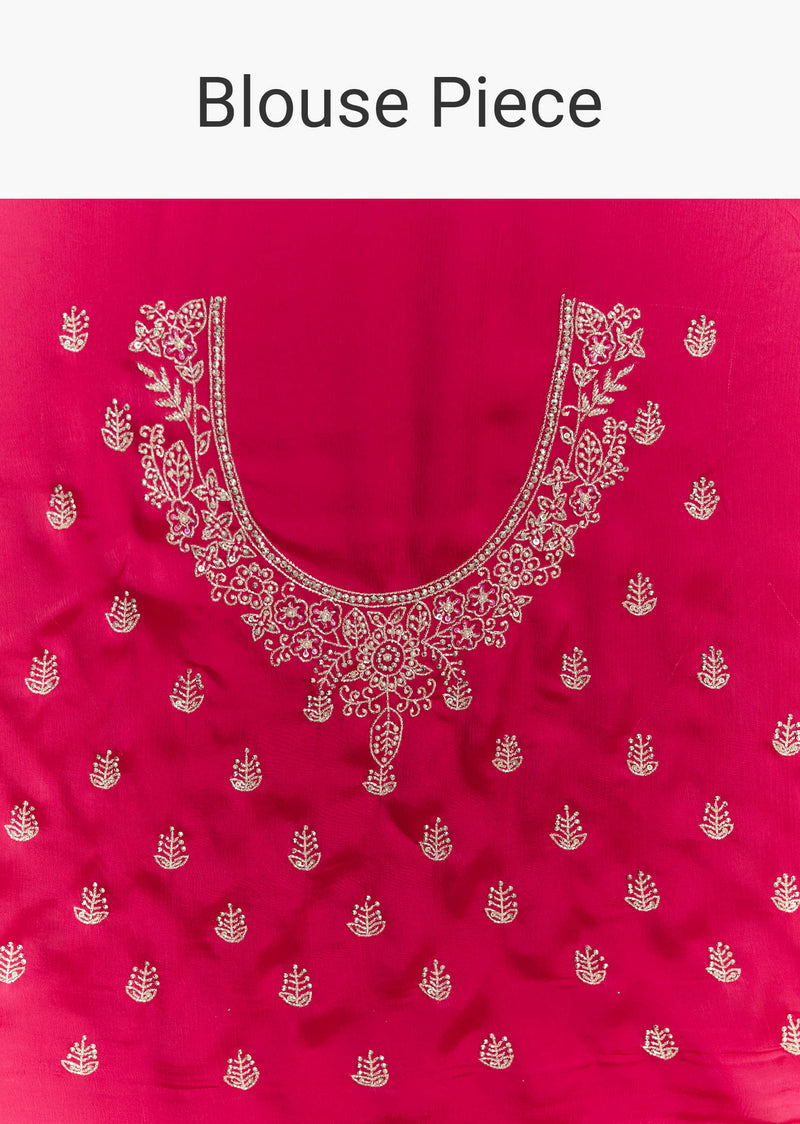 Ombre Pink Satin Bridesmaid Lehenga With Heavy Embroidery